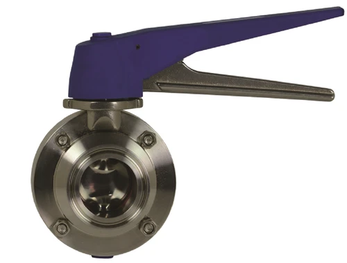 Dixon sanitary butterfly valve with trigger handle